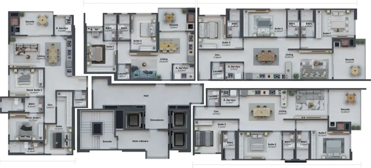 Ilha de Sardenha Residencial, Porto Belo